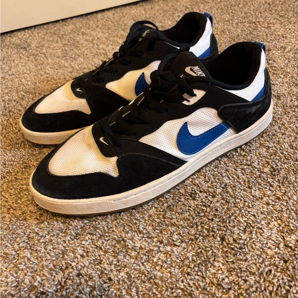 Nike SB Alleyoop White Team Royal Blue Black Mens Skate Sneakers size 11.5 - Picture 4 of 9